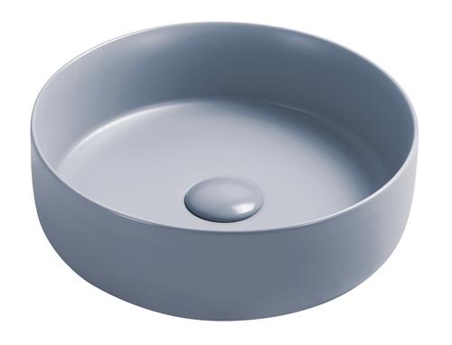 Vasque ronde à poser NAMI en céramique Ø34,6 x H. 11,4 cm - Abysse